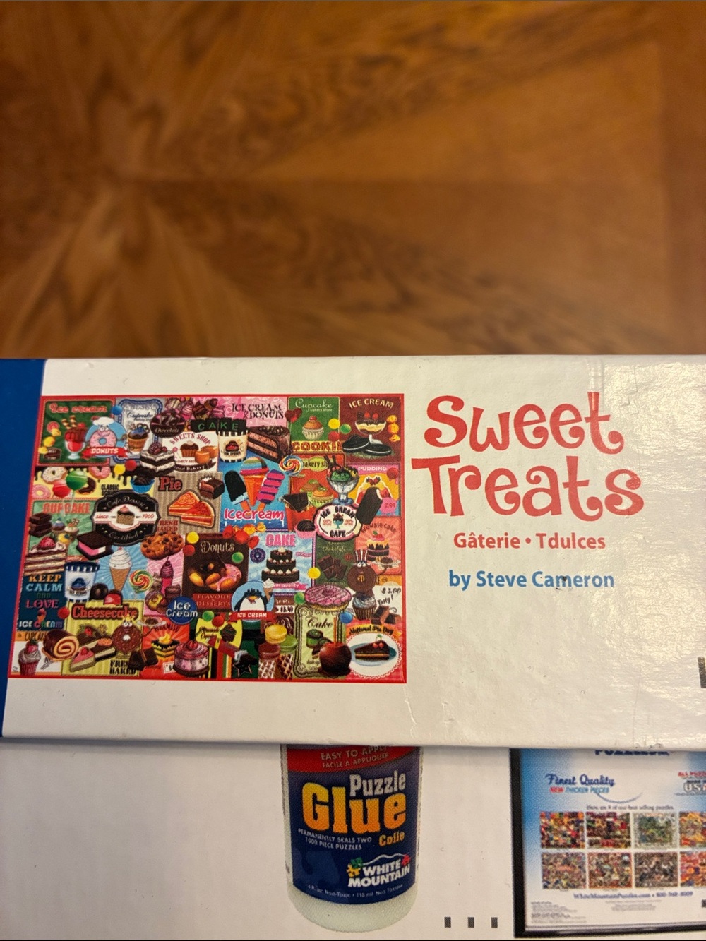 White Mountain Sweet Treats Colorful Dessert Collage Puzzle- Missing 2 Pieces - Picture 3 of 5